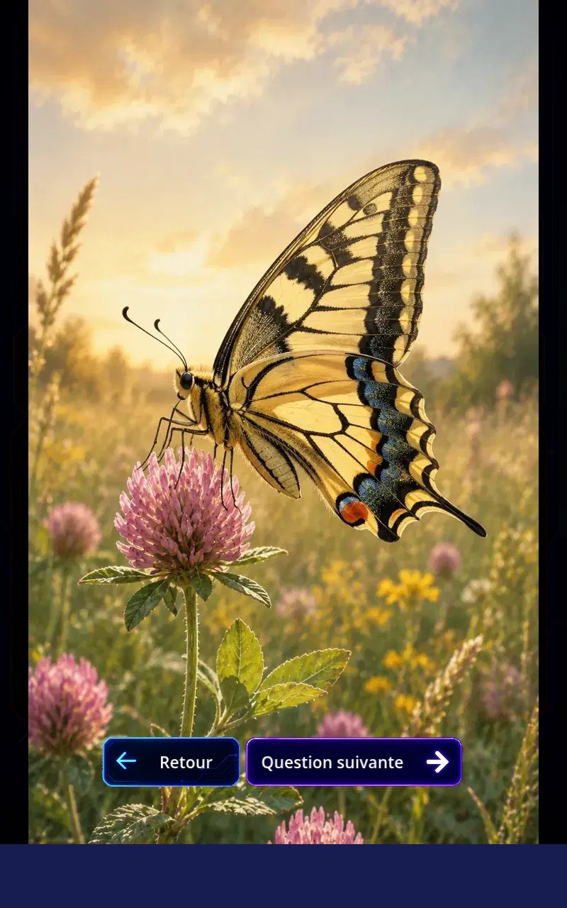 Illustration d'un papillon dans Quizovore